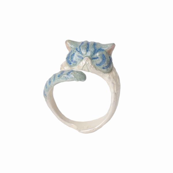 ねてないよリング Not sleeping 4F-フィーアエフ- ねこアクセサリー 4frn014 Palnart Poc パルナートポック 日本製 指輪 CAT Ring 猫 マシュマロ