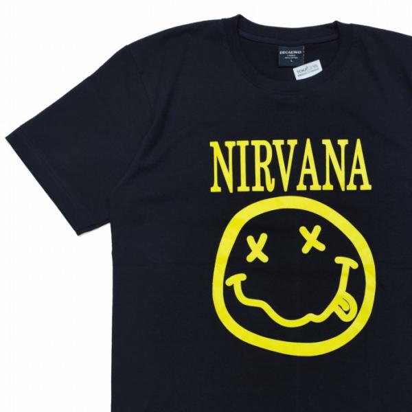 半袖Tシャツ NIRVANA ニルヴァーナ スマイリーフェイス カート