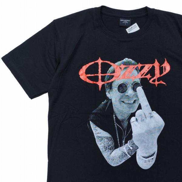半袖Tシャツ オジー・オズボーン Ozzy Osbourne バック無地 ozz-1 Broadway バンドT コットンTシャツ ブラック 丸首 クルーネック