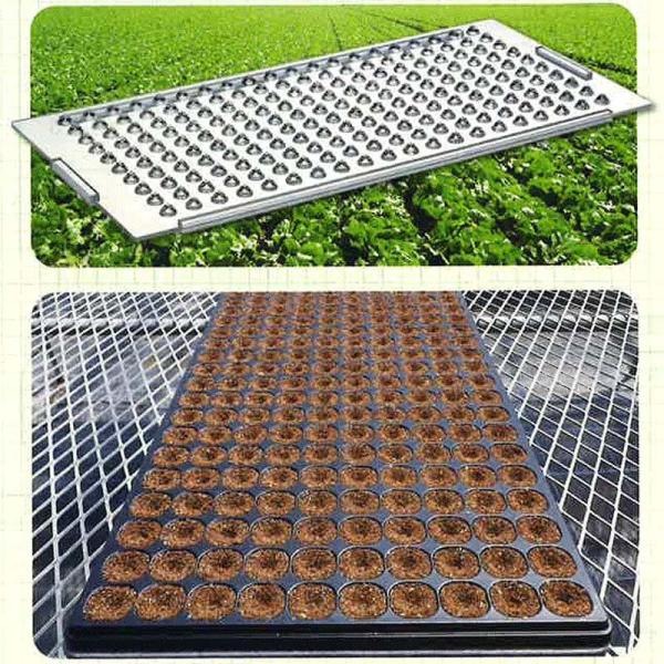 アクリルプレス AT-72 ワンウェイセルトレイ 72穴専用　播種穴あけ機 アクリルプレス タキイワンウェイセルトレイ 72穴 専用 培養土を鎮圧