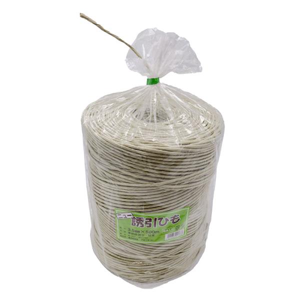 ・ニュー誘引ひも・3.5mm×500m ・果樹技誘引・結束・紙T22 麻JY32 麻入りで丈夫な紙紐です。