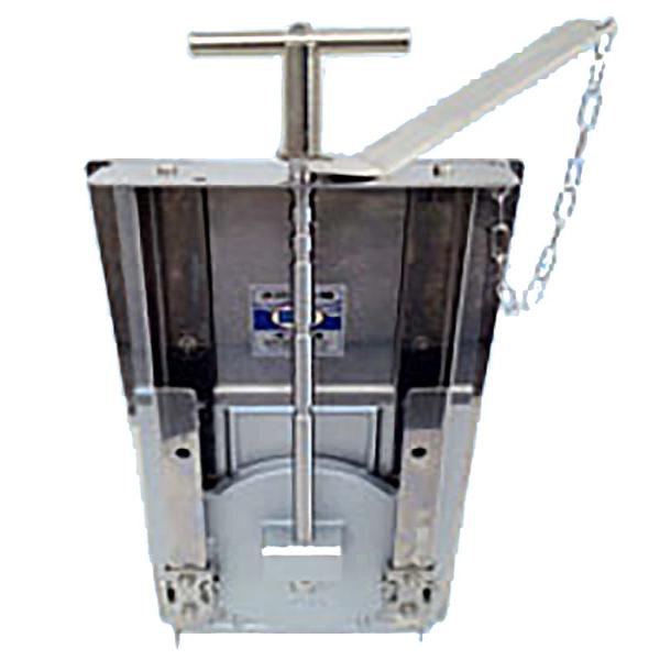 ステンレス製 水田 止水 機 田門 浅い水路用 標準 手動タイプ S40-01