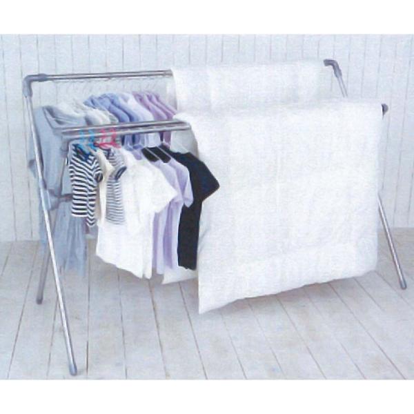 他サイト： EX-701W ステンレス 多機能 ふとん干し ダブルバー サンエスフィッティング Dの商品画像