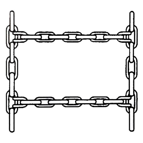 ペア トラクター用タイヤチェーン AGCH 11.2-24 KBL 除雪 大雪に