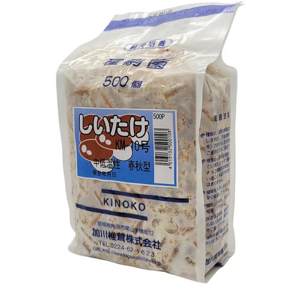 500個入 種駒 しいたけ KM-10号 丸棒型 食用きのこ菌 キノコ 椎茸