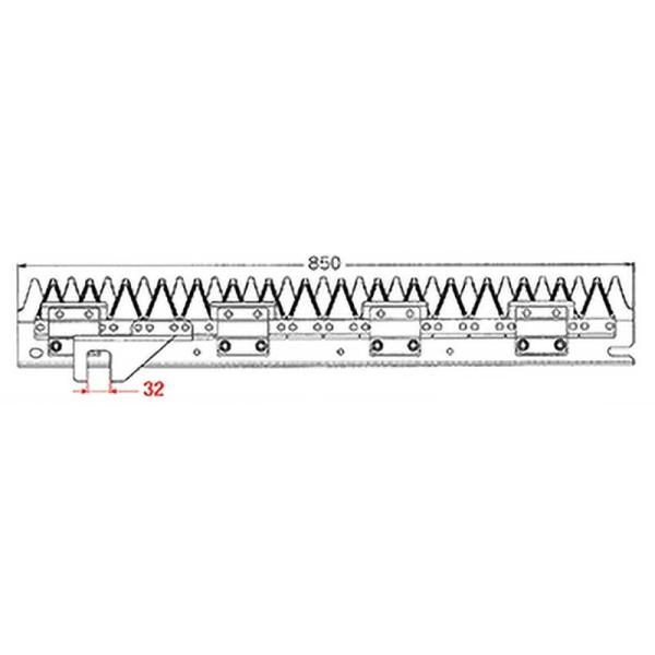 nashim コンバイン刈刃 Y ヤンマー シングル2条 6320 CA-130 CA-140 CA