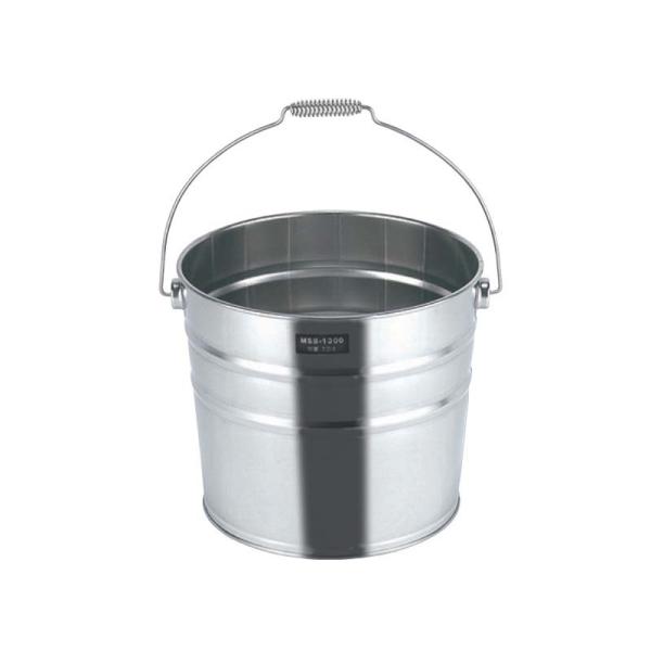 バケツ 18-8 バケット A型 ツル付 13L ステンレス製 容器 スS 代引不可