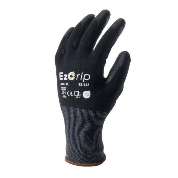 手袋 EzGrip イージーグリップ 3双組 EZ-324-3P 黒 ニトリル