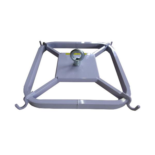 フレコンハンガー  バッグハンガーの特徴フレコン用の吊り下げフック。余裕の設計です。●ロープ掛けが非常に簡単です。●フック4ヶ所に掛ければ、フレコンが安定した状態で移動できます。●吊るスペースがない場合、大変便利です。注意:吊り下げるときは...