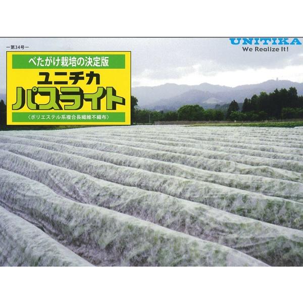 農業用不織布　2本セット　スーパーパスライト ユニチカ パスライト 幅240cm×長さ200m 農業用べたがけ不織布 カ施