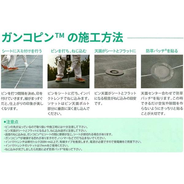 1000本 ガンコピン 250mm 防草パッチ グリーン 防草シート を 軟弱地盤に強力固定 インパクトレンチ で楽々作業 グリーンフィールド カ施 代引不可 Www Carrot Fr