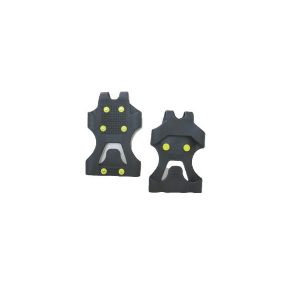 靴の上から、ワンタッチ、簡単装着。６個のスパイクが、凍結道路や急斜面に威力を発揮します。商品仕様サイズ　M　23.5〜26.0cm材質　合成ゴム、鉄、他※こちらの商品はメール便（ネコポス）の配送となっております。　商品によって一度箱等から出...