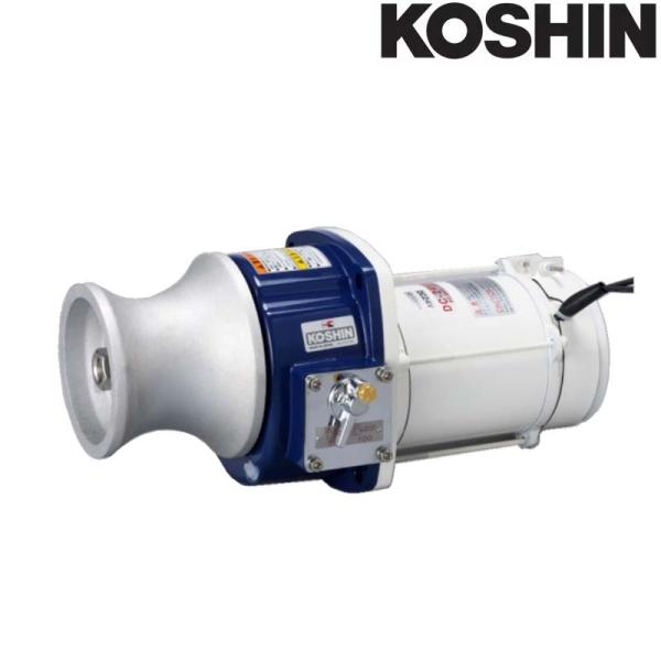 船舶用ウインチ イカール REL-4024 400W 横型 DC-24V 重量20.5kg 工進 