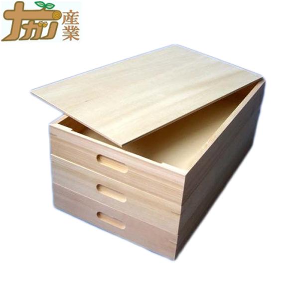 総桐 ふた付き もち箱 3段 33×60cm 餅 木箱 ナガノ産業 代引不可 総桐 ふた付き もち箱 3段 33×60cm 餅 木箱 ナガノ産業 代引不可
