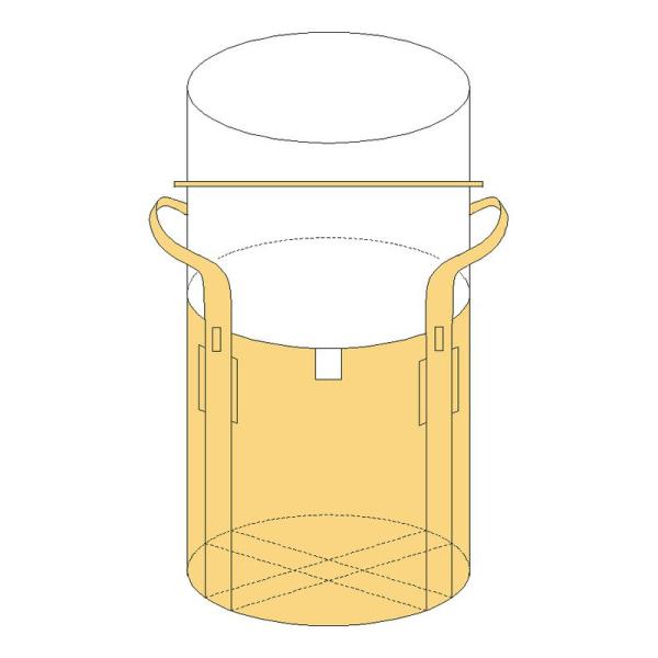 1000L 2点吊りタイプの新品フレコンバッグ！注入口全開、排出口なし、JIS規格準処、保険つき！スタンダードな新品フレコンで使いやすいです！品番：OW-002丸HSサイズ：直径1100×1080mmH容量：1000L最大積載量：1000k...