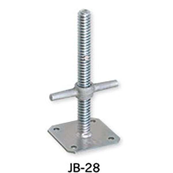 パイプジャッキ ジャッキ ベース 直径34mm用 JB-28 6本入 枠組部品 単管 パイプ