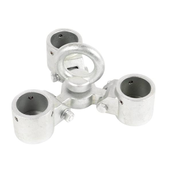 単管パイプ継手 単管パイプ専用 三脚ヘッド Z-3P-48.6 野外専用 Zタイプ 48.6用単管ビス止めジョイント DIY 接続 結合 かん太 J工 産直 代引不可