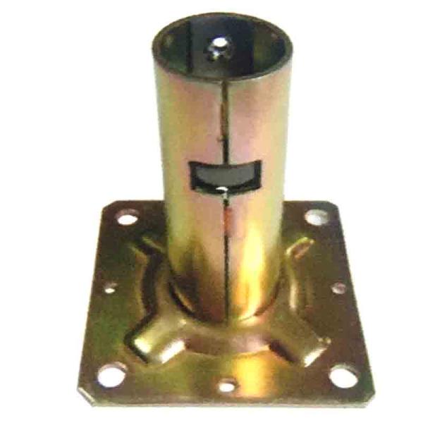 単管ベース ワンタッチ固定ベース 5個入 25.4用 J-401 単管パイプジョイントベース J販 産直 代引不可