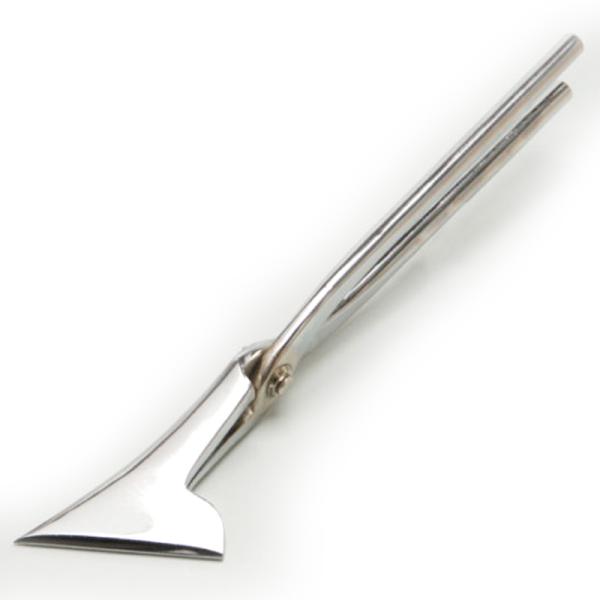 板金用 つかみ箸 掴み 八千代折 M ニッケルクロムメッキ 017-121 板金