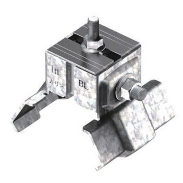太陽光パネル架台金具 嵌合式折板屋根 PVA-キューブBL500型 81501 ラック用 押さえ金具なし 屋根 発電金具 ニイガタ製販 H