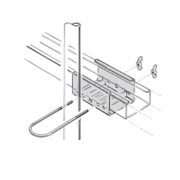 ビニールハウス部材 テイペットドアEX C鋼レール 取付金具 38-48 特注