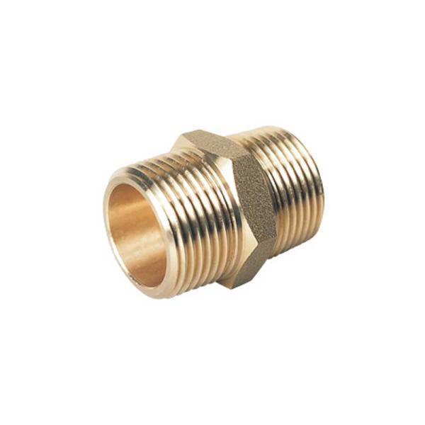 配管継手 BC角ニップル OK687 サイズ25 07262500 青銅継手 砲金 OHMIYA