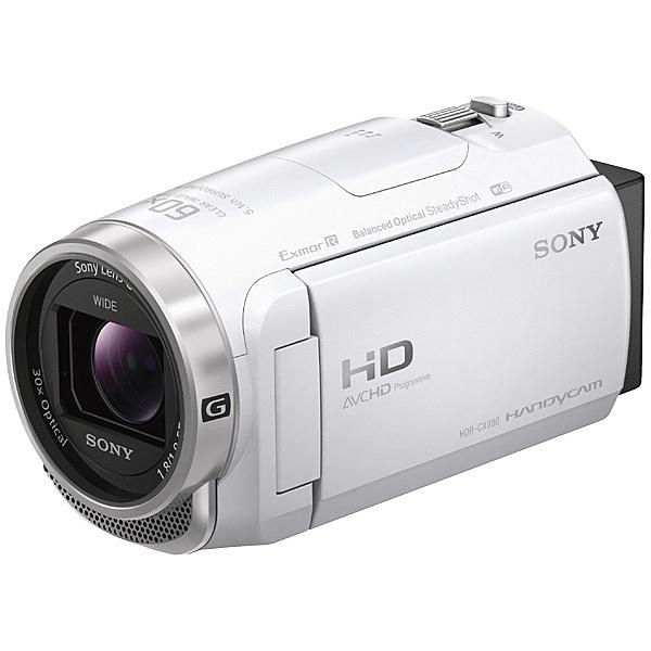 【在庫目安：僅少】 SONY(VAIO) HDR-CX680/W デジタルHDビデオカメラレコーダー Handycam CX680 ホワイト