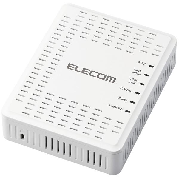 ELECOM WAB-S1775 法人用無線AP/ Wi-Fi6(11ax)対応 2x2/ 1201+574Mbps