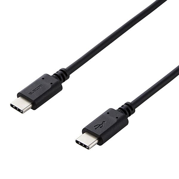 ELECOM MPA-CC05PNBK スマホ・タブレット用USBケーブル/ USB(C-C)/ スタンダード/ USB Power Delivery対応/ 認…