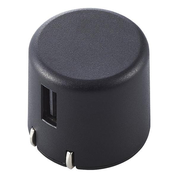 ELECOM MPA-ACU07BK スマートフォン用AC充電器/ USB-Aメス1ポート/ 1.0A出力/ ブラック