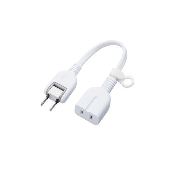 ELECOM T-X01-2101WH 延長タップ/ スタンダード/ ホコリ防止シャッター付/ 0.1m/ ホワイト