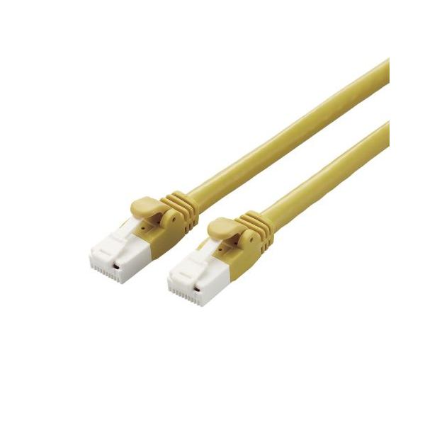 ELECOM LD-GPAT/YL3/RS LANケーブル/ CAT6A対応/ EU RoHS指令準拠/ 爪折れ防止/ 簡易パッケージ仕様/ 3.0m/ イエロー