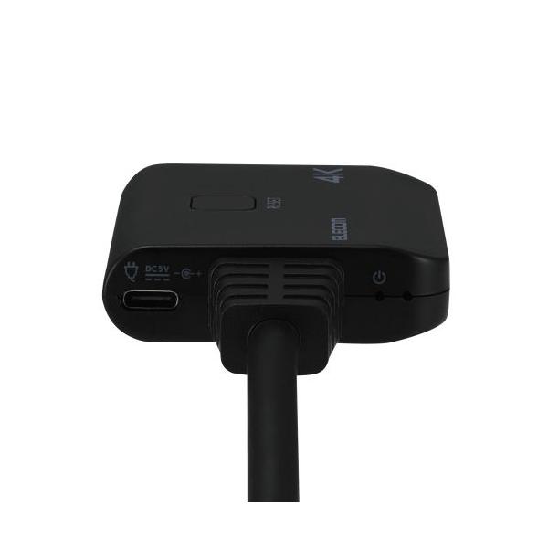 ELECOM VSP-HD4K120BK HDMI���z��/ 4K30Hz�Ή�/ 1����(HDMI)+2�o��(HDMI)/ �u���b�N ���i�摜3