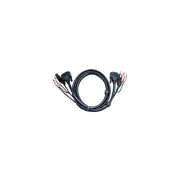 ATEN 2L-7D03U DVI KVMケーブル 3m
