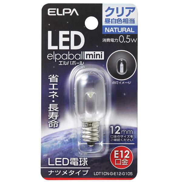 ELPA LDT1CN-G-E12-G105 LED電球 ナツメ球 E12