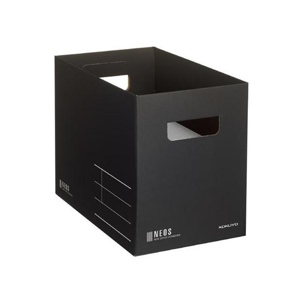 コクヨ A4-NEMB-D 収納ボックス<NEOS>（Mサイズ） ブラック