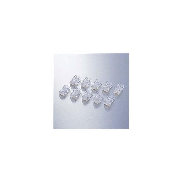 ELECOM LD-6RJ45T10 RJ45コネクタ/ CAT6・CAT6A対応/ 単線・ヨリ線対応/ 10個入り