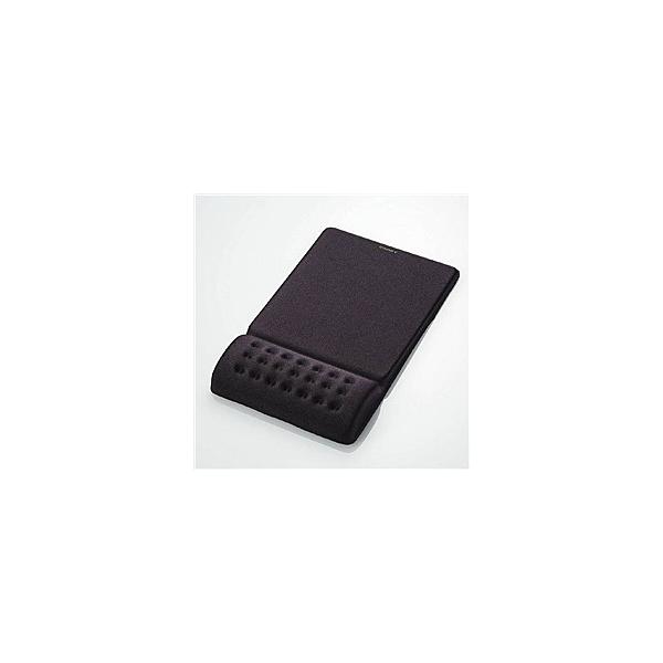 ELECOM MP-095BK 疲労軽減リストレスト一体型マウスパッド/ COMFY/ ソフト(ブラック)