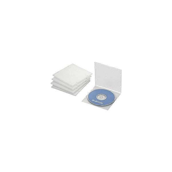 ELECOM CCD-JPCS5CR Blu-ray/ DVD/ CDスリムPPケース/ 1枚収納/ 5パック/ クリア