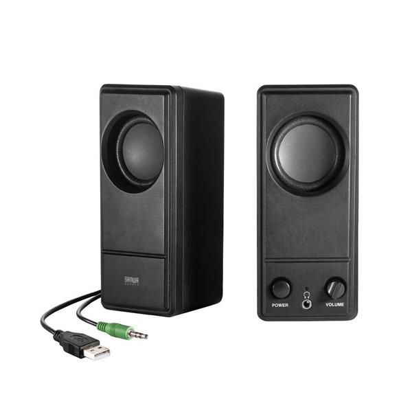 MM-SPL18UBK サンワサプライ MM-SPL18U MMSPL18UBK SANWA SUPPLY MMSPL18U USB電源PCスピーカー