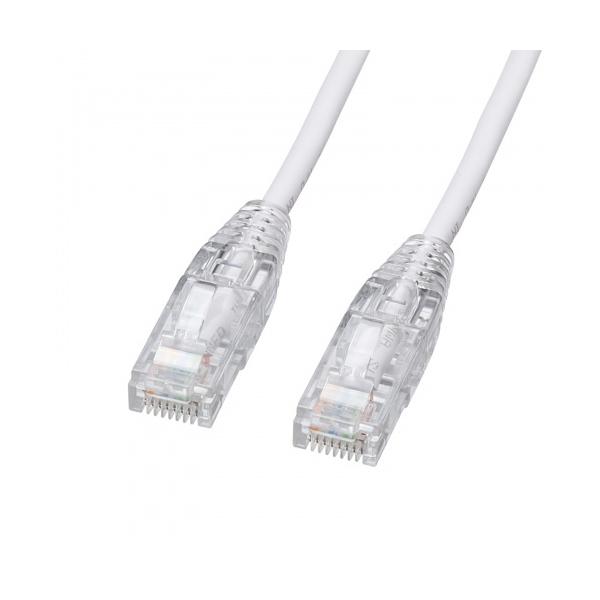 サンワサプライ KB-SL6YS-02W カテゴリ6LANケーブル（スリム、やわらか、ツメ折れ防止コネクタ、2m・ホワイト）…