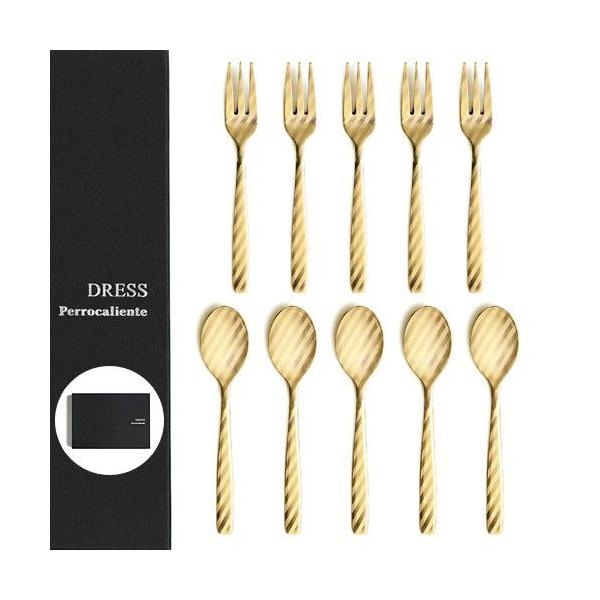 Perrocaliente 100�� DRESS Gold �h���X �J�g�����[�Z�b�g �S�[���h [ Tea Full Set ] 10�{�Z�b�g �M�t�g�{�b�N�X���� ��������