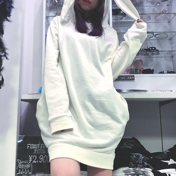 フード中配色うさ耳パーカ 日本製 F F T C メール便不可 T 7145 03n Funkyfruit Buyee Buyee Japanese Proxy Service Buy From Japan Bot Online