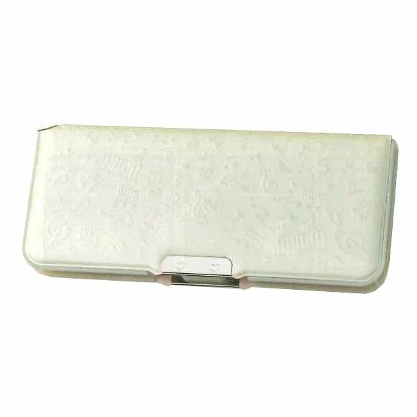 クツワ 筆箱 ペンケース 両開き ラメぷっくり ペールカラー 2ドア筆入