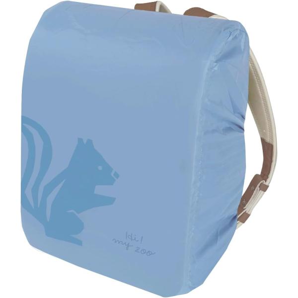 袋を紛失する心配なし！一体型コンパクト収納袋付収納袋にアニマル柄プリント入ランドセルに掛けたまま被せられる本体サイズ：約高さ38cm×幅28cm×奥行21cm材質：ポリエステル