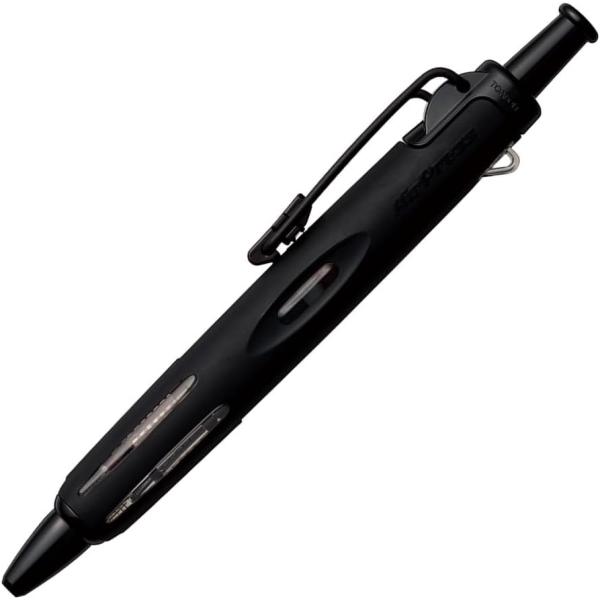 トンボ鉛筆 油性ボールペン 加圧式 エアプレス 0.7mm フルブラック 1本 BC-APN12 メール便発送