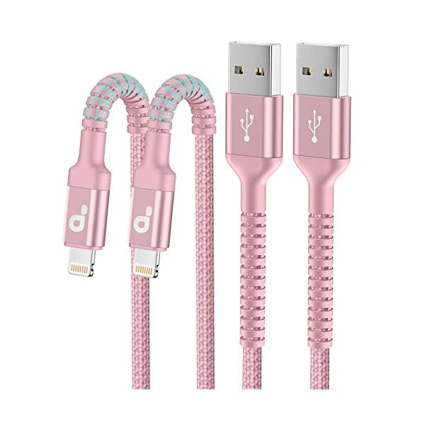 PRAKIE iPhone 充電 ケーブル【MFi認証】1M 2本ライトニングケーブル