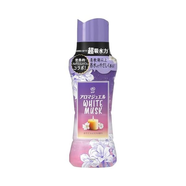 レノア アロマジュエル WHITE MUSK 香り付けビーズ ホワイトムスクの香り 本体 420mL