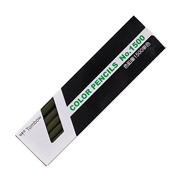 他サイト： トンボ(Tombow) 鉛筆 色鉛筆 1500単色 松葉色 1ダース 1500-09の商品画像