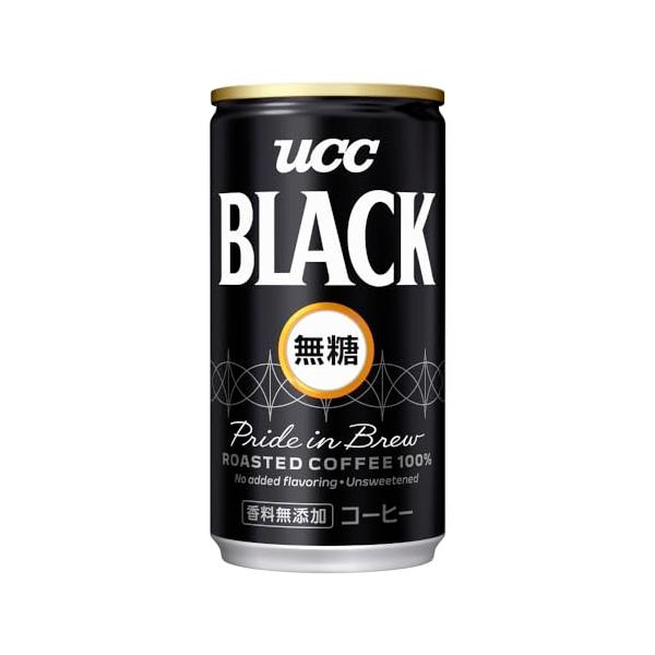 他サイト： ブラック無糖 BLACK UCC 缶コーヒー185ml×30本の商品画像